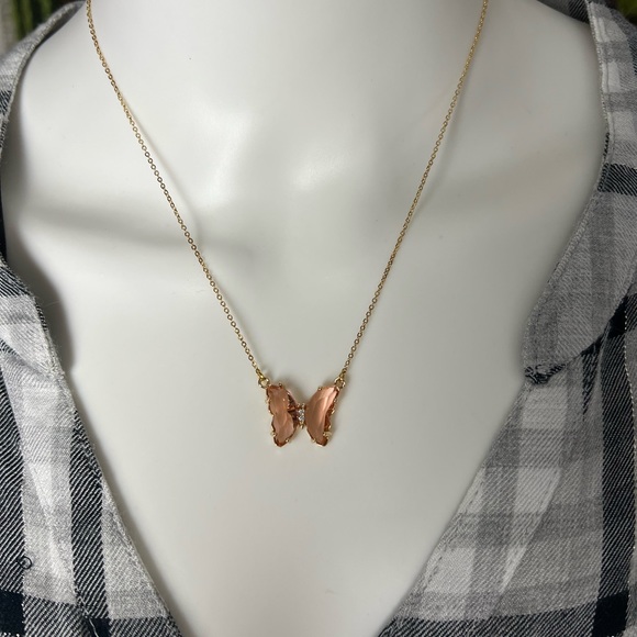 Elegant Statement Butterfly Necklace - Classic Boho Chic Butterfly Necklace - Picture 6 of 9